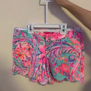 lilly pulitzer scalloped shorts